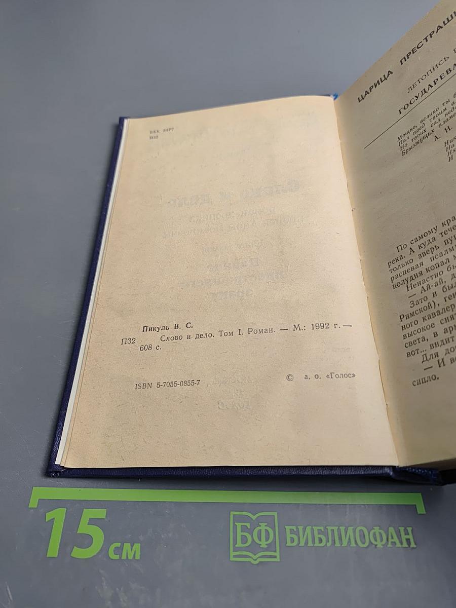 Слово и дело. Том I. Книга первая: Царица престрашного зраку