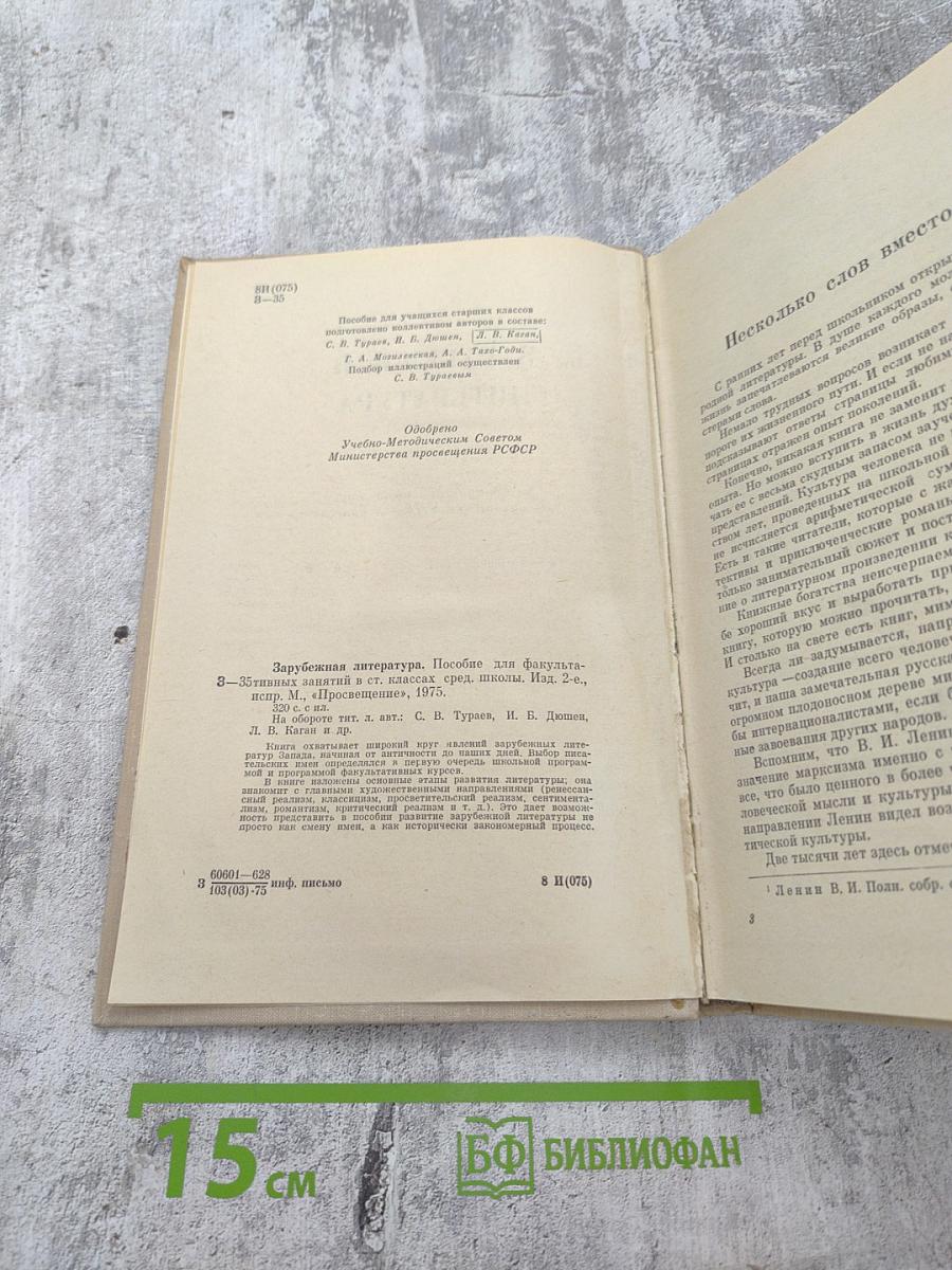 Зарубежная литература. Пособие по факультативному курсу для учащихся VIII - X классов