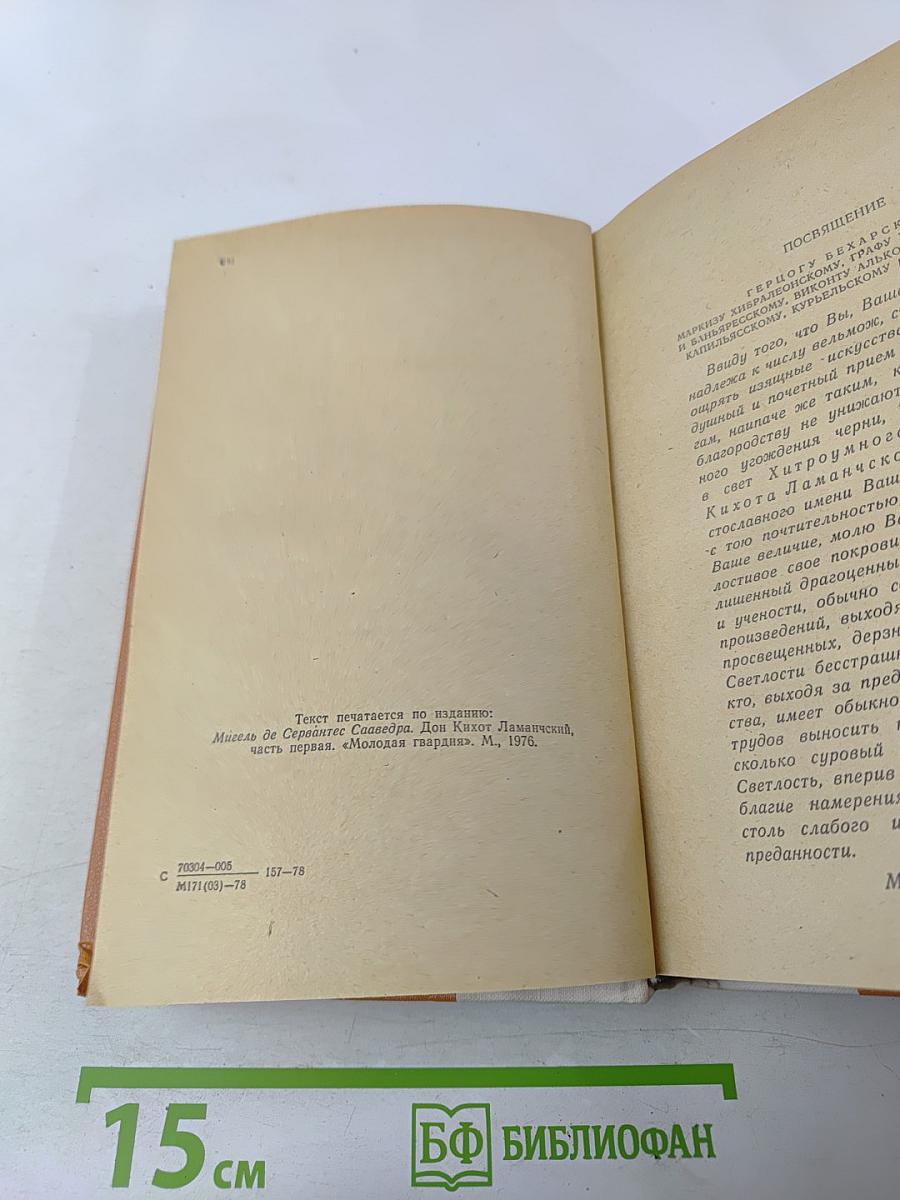 Дон Кихот Ламанчский. Часть первая