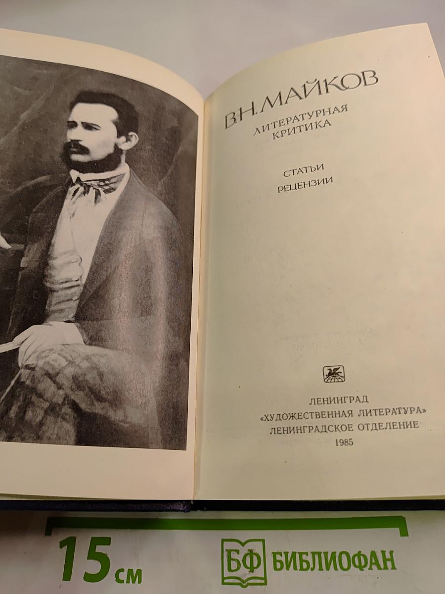 В.Н. Майков. Литературная критика