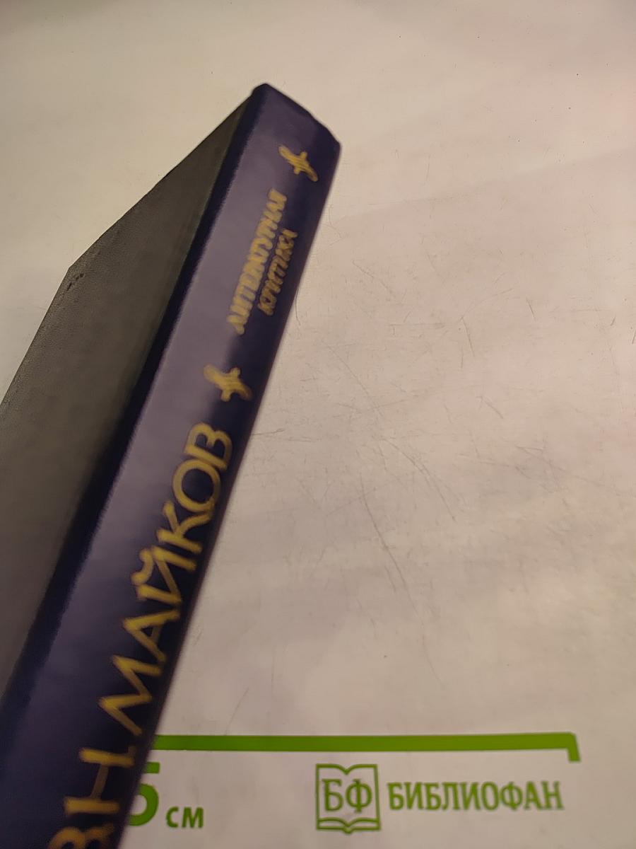 В.Н. Майков. Литературная критика