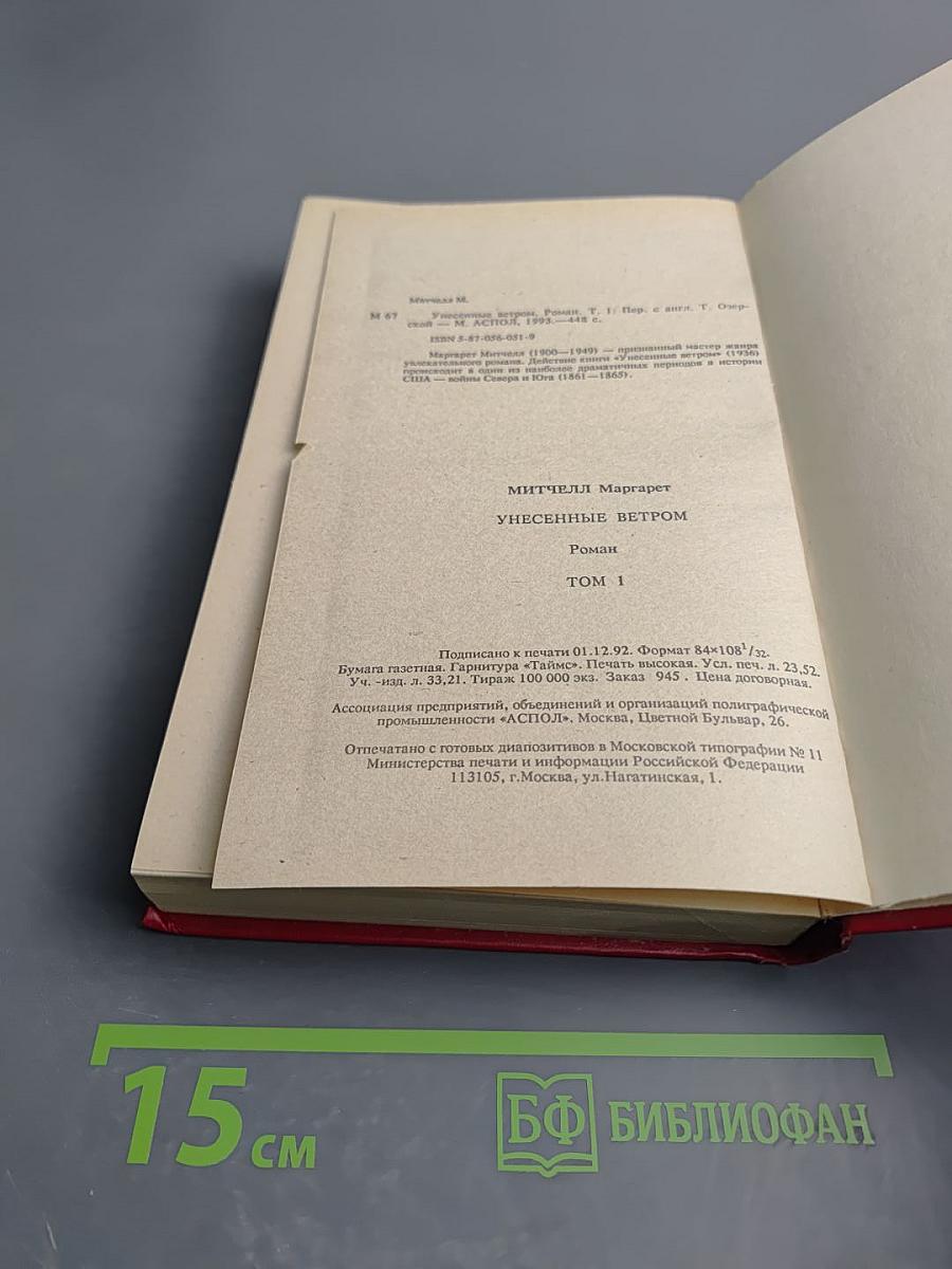 Унесенные ветром. Том 1