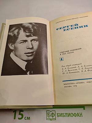 Сергей Есенин. Собрание сочинений в трех томах. Том 1