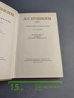 Собрание сочинений. Том восьмой: История Петра I. Записки Бригадира Моро-де-Бразе