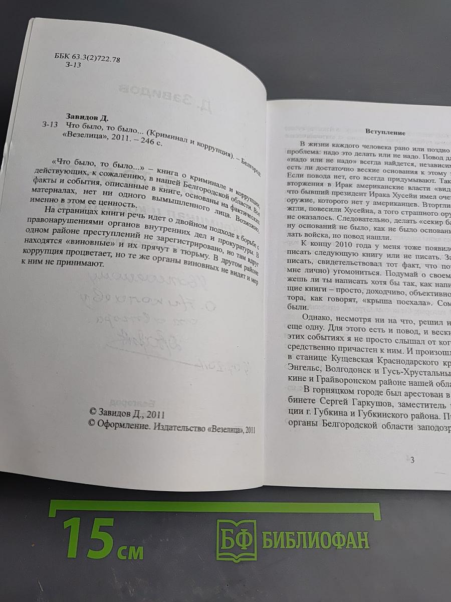 Что было, то было... (Криминал и коррупция)