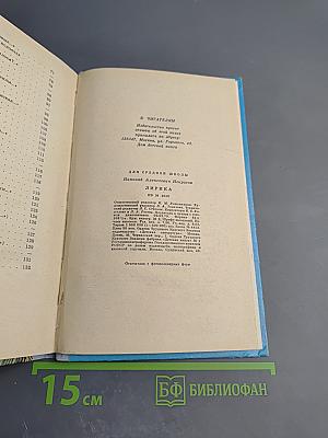 Лирика (Школьная библиотека, 6 класс)