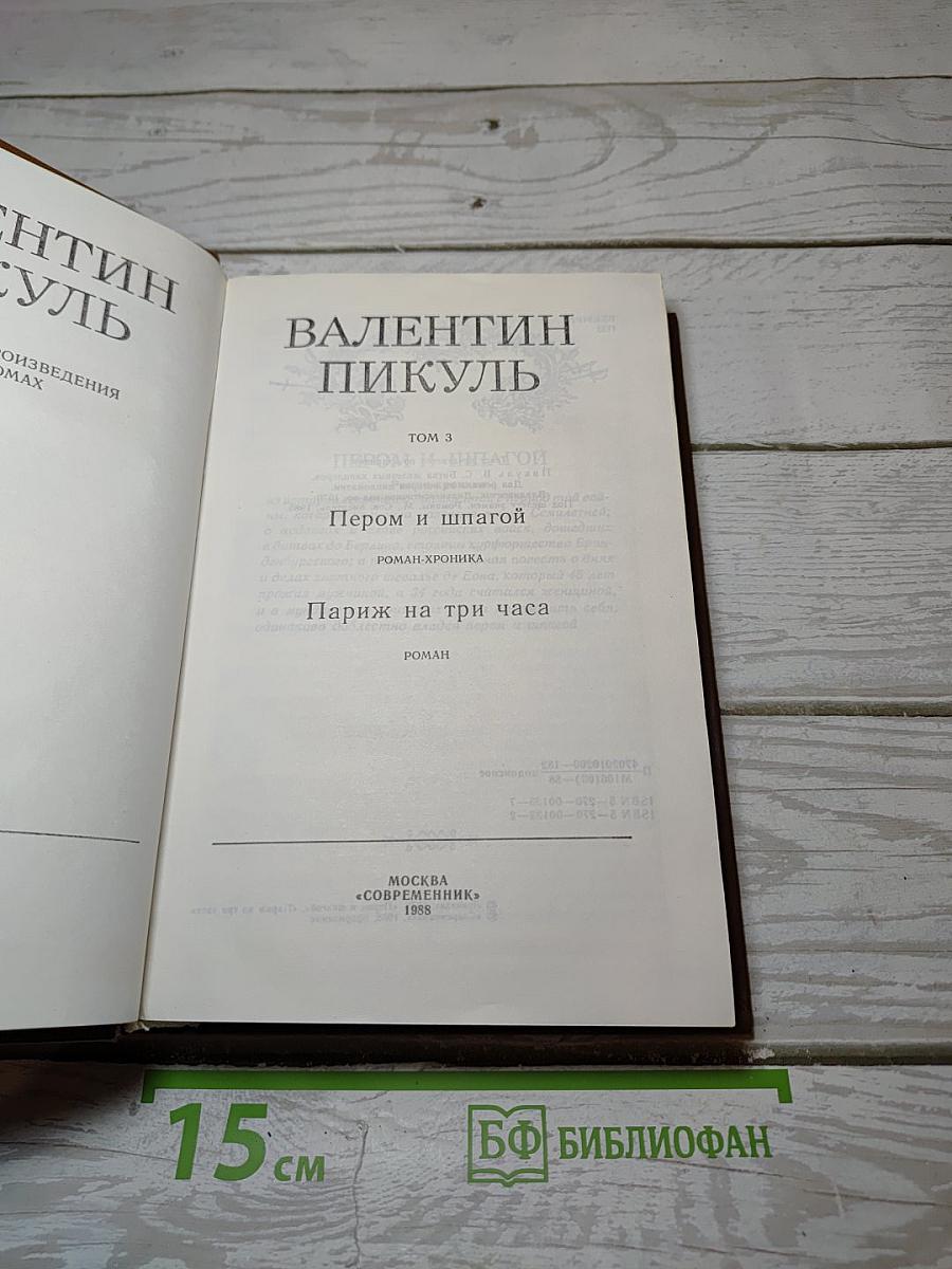 Пером и шпагой. Париж на три часа
