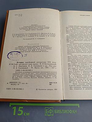 История зарубежной литературы XIX века