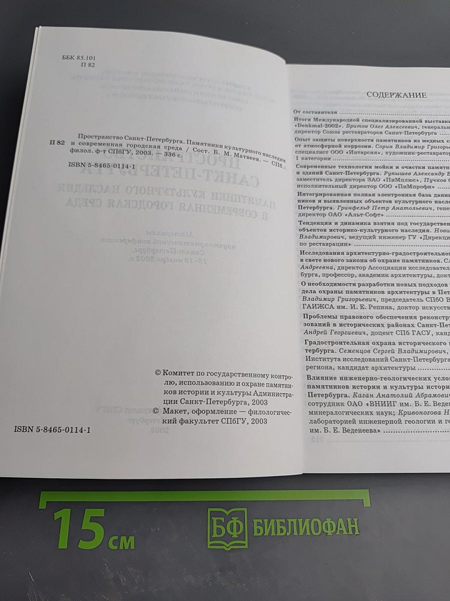Пространство Санкт-Петербурга. Памятники культурного наследия и современная городская среда