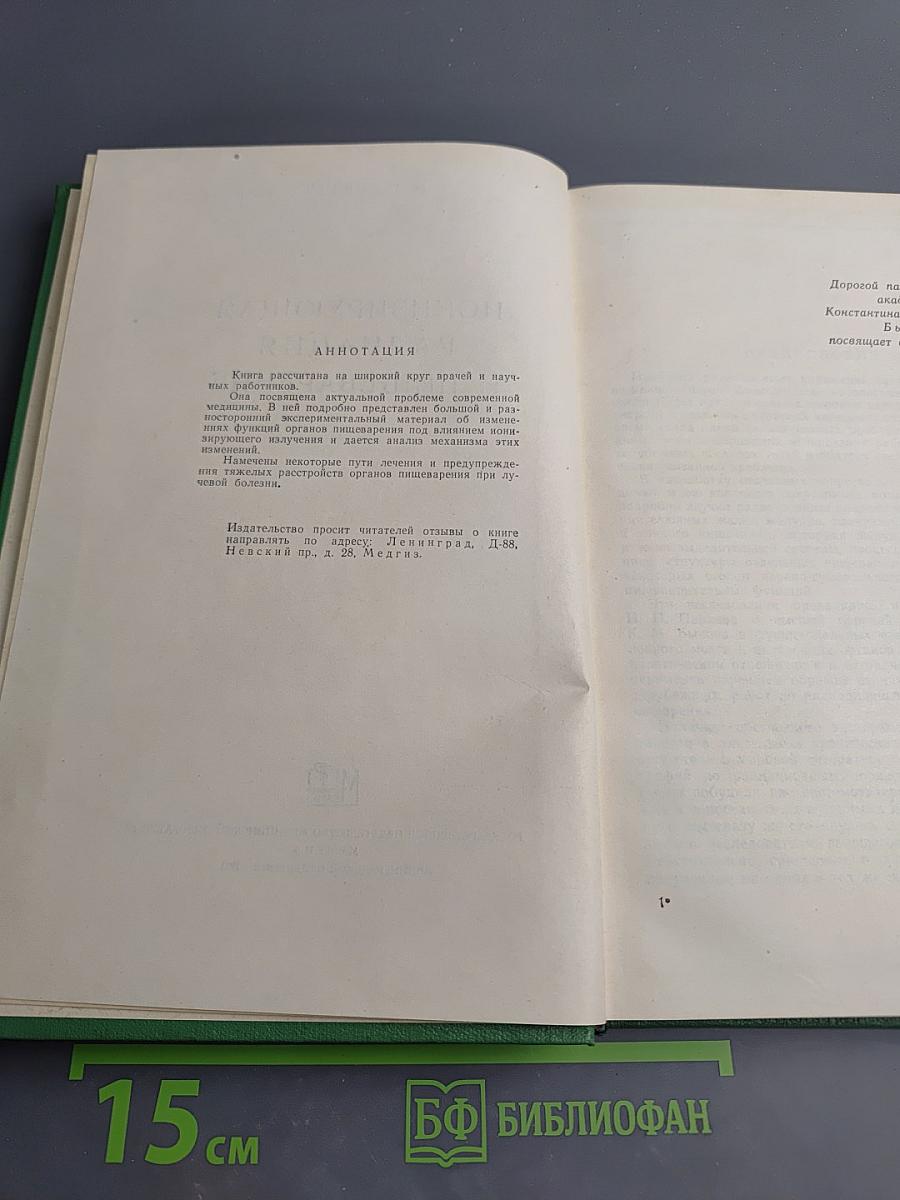 Ионизирующая радиация и пищеварение