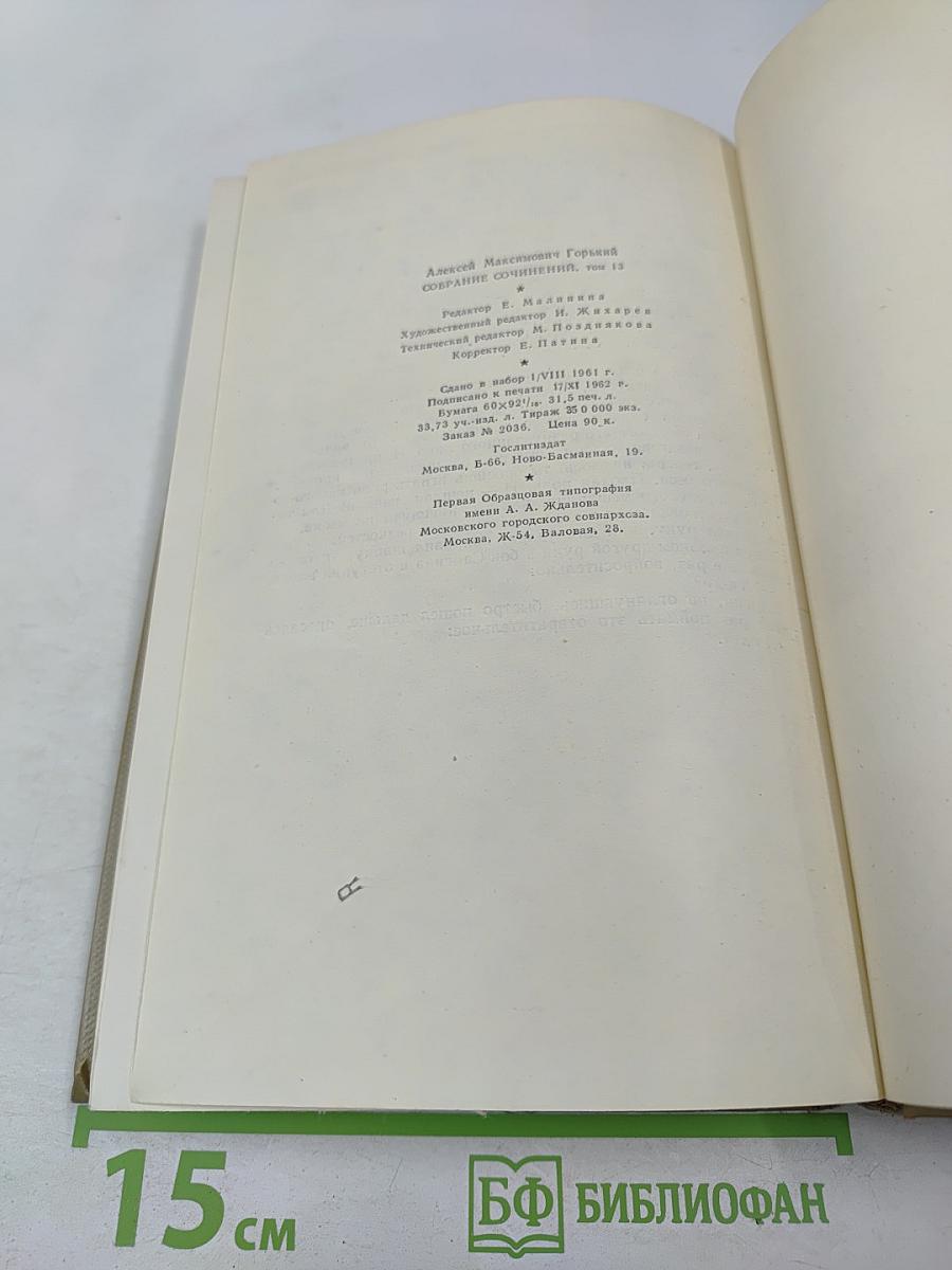 Жизнь Клима Самгина. Собрание сочинений. Том 13