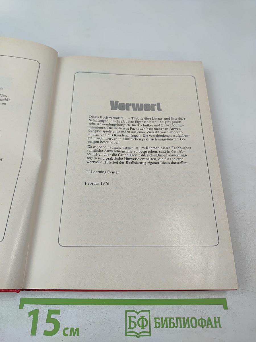 Integrierte Linear- und Interface-Schaltungen: Grundlagen und Applikationshinweise