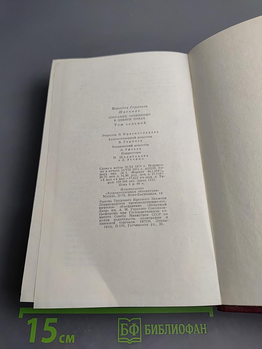 Собрание сочинений Том седьмой. Статьи. 1917-1973