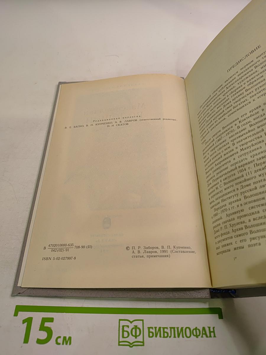 Максимилиан Волошин. Из литературного наследия