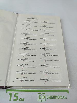 1986 Сто памятных дат