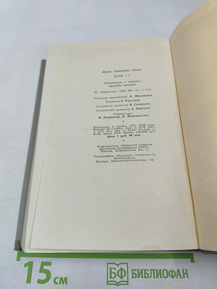 Буря. Том второй