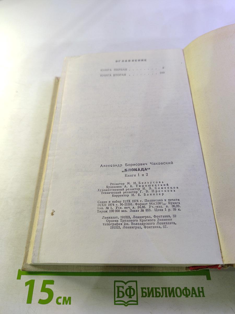 Блокада. Книги первая и вторая