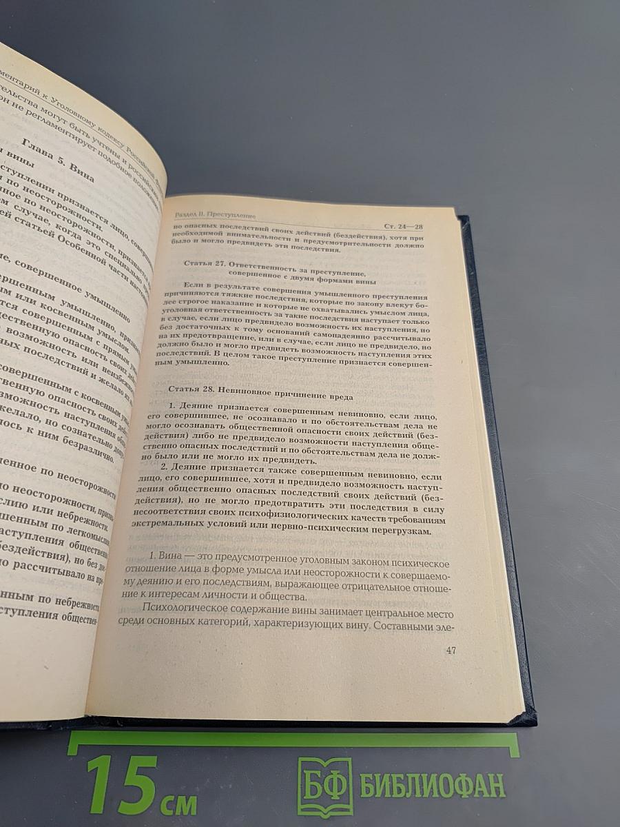 Комментарий к Уголовному кодексу Российской Федерации. Общая часть