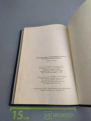 Комментарий к Уголовному кодексу Российской Федерации. Общая часть