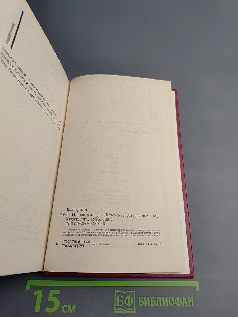 Ночью в дождь... Детективы