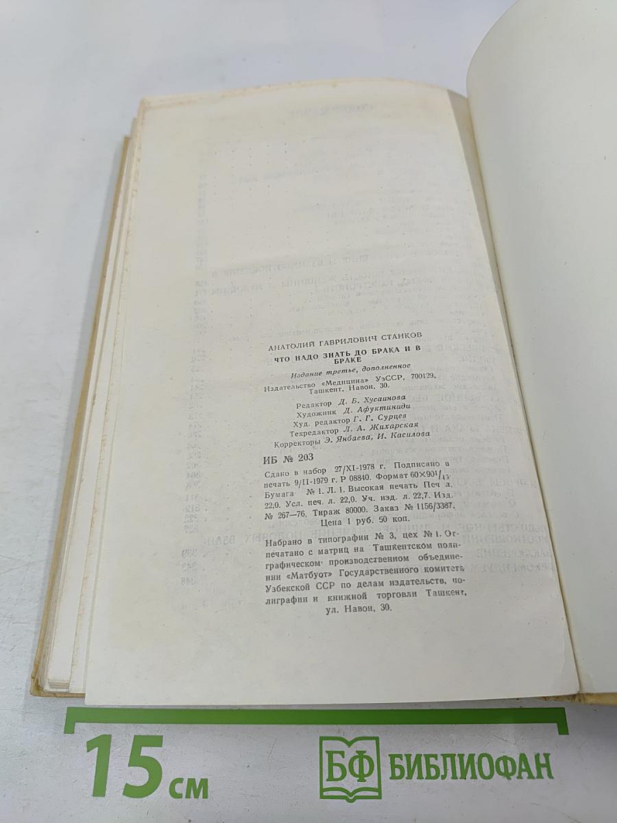 Что надо знать до брака и в браке