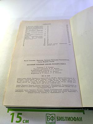 Школьный толковый словарь русского языка