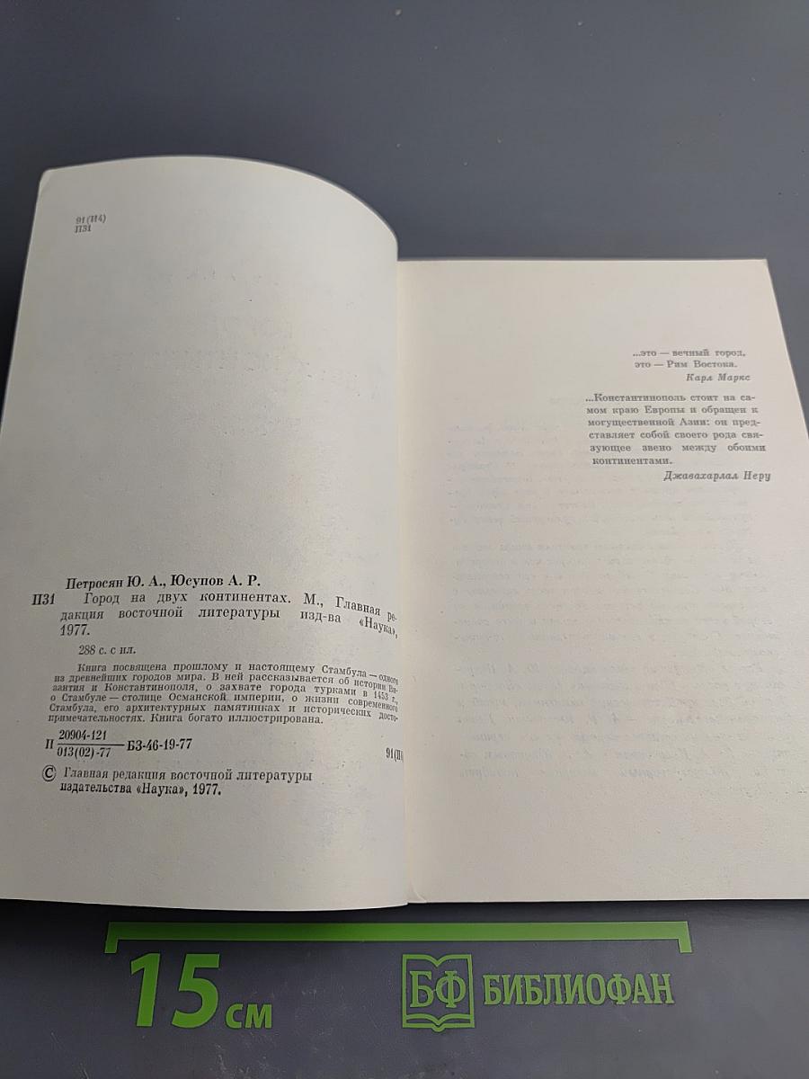 Город на двух континентах