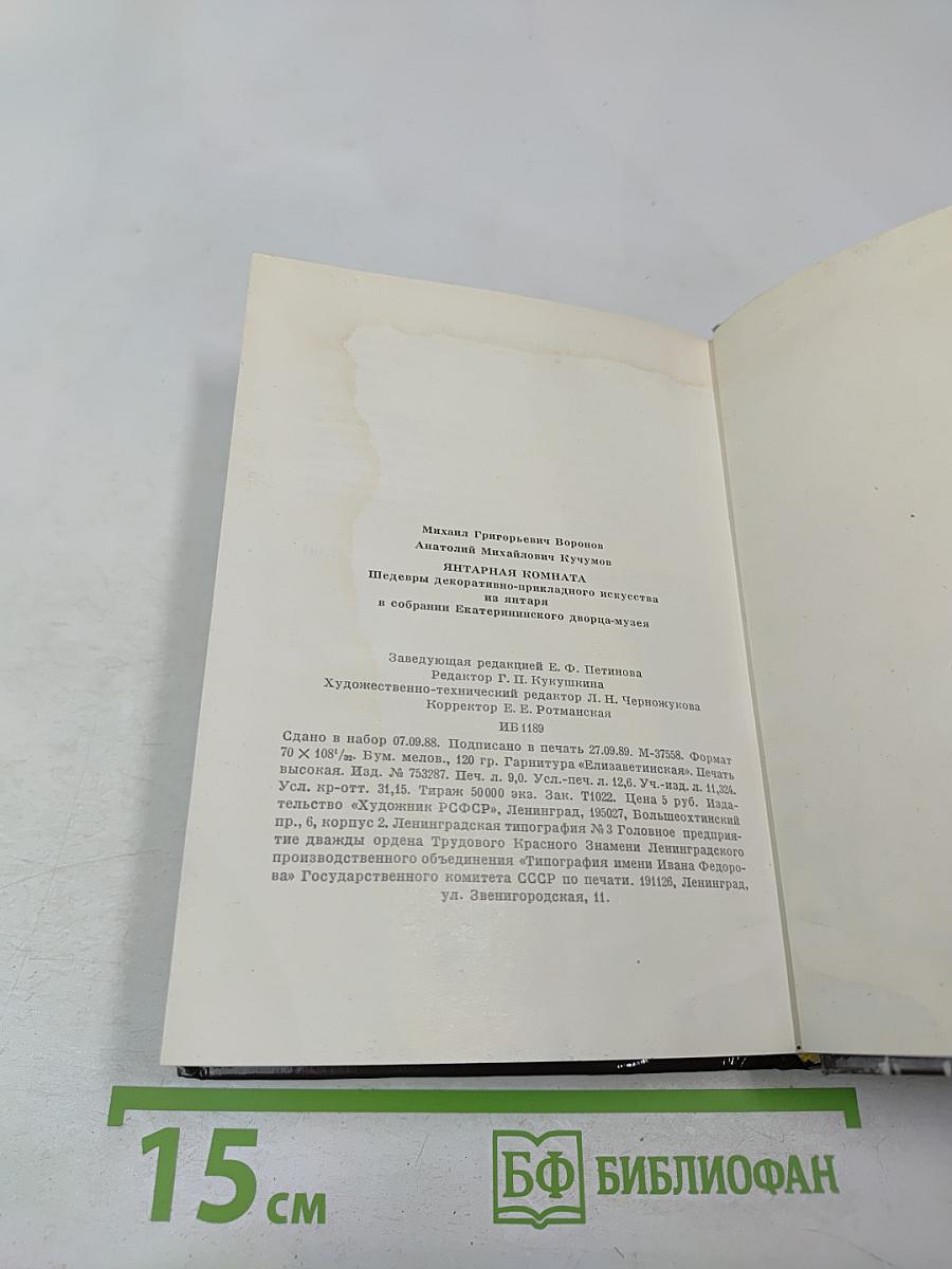 Янтарная комната: Шедевры декоративно-прикладного искусства из янтаря в собрании Екатерининского дворца-музея