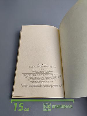 Двадцать лет английского романа