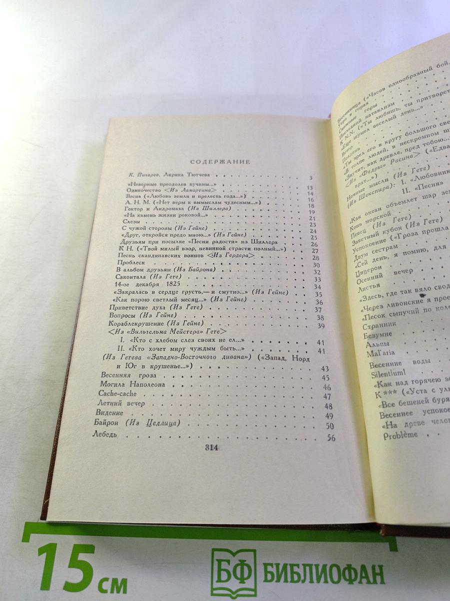 Ф. Тютчев. Стихотворения