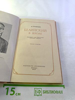 Белинский в школе