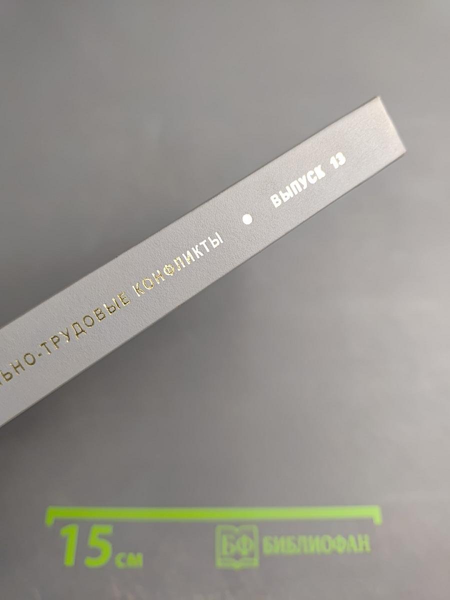 Участие работников в управлении организацией как фактор профилактики социально-трудовых конфликтов. Выпуск 13