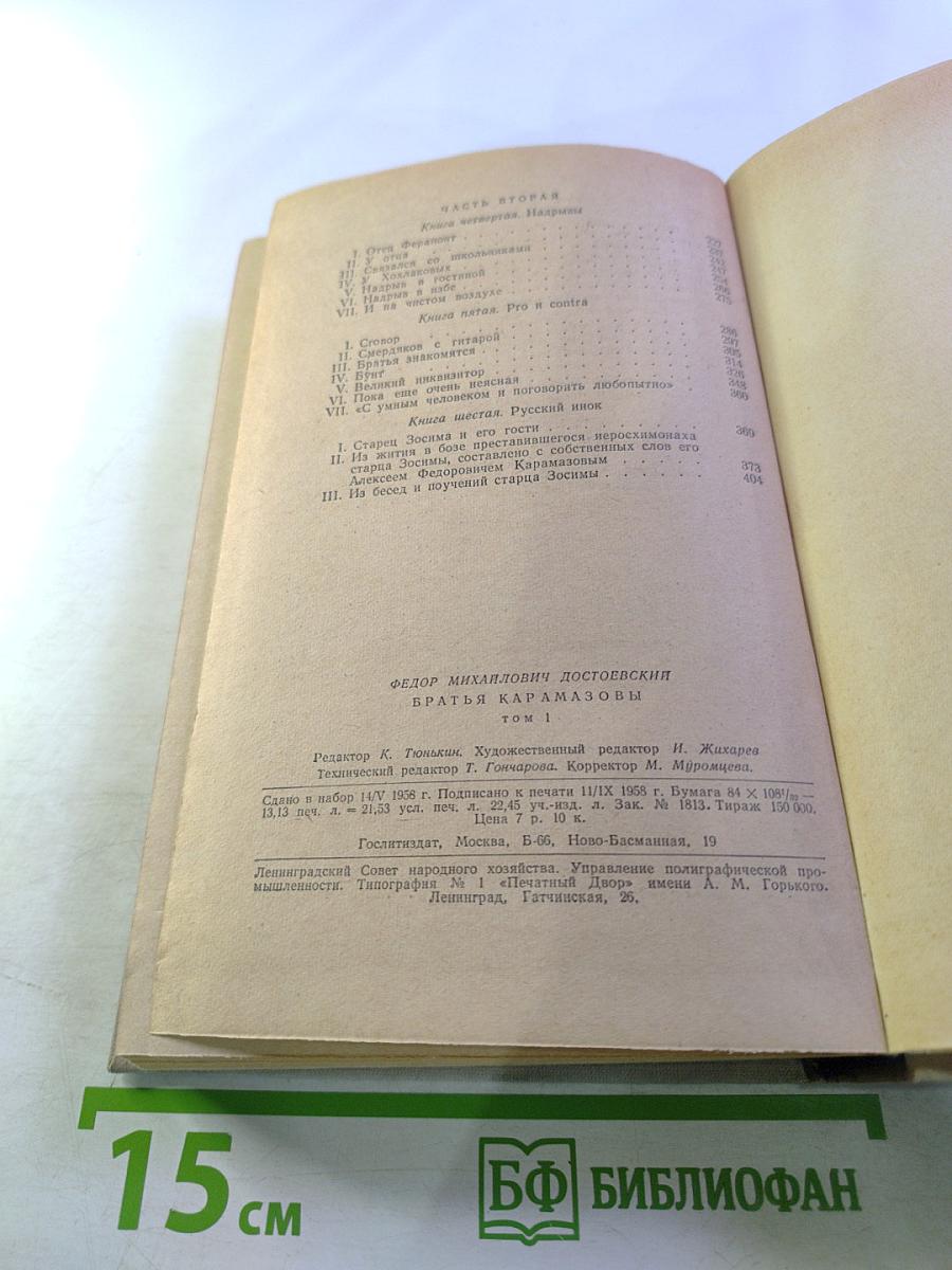 Братья Карамазовы. Том первый. Части I-II
