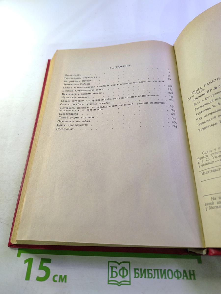 Книга Памяти. Псковская область. Город Псков. Историко-документальная хроника