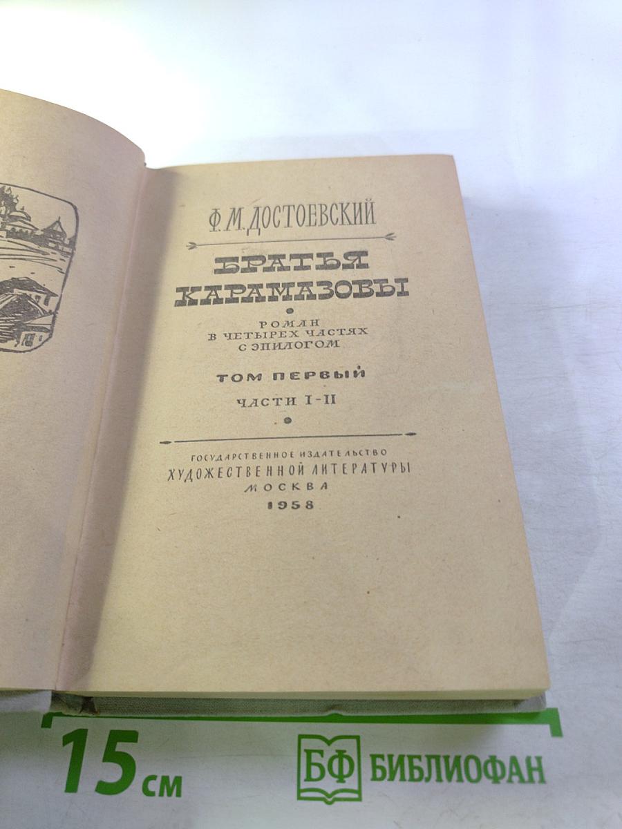 Братья Карамазовы. Том первый