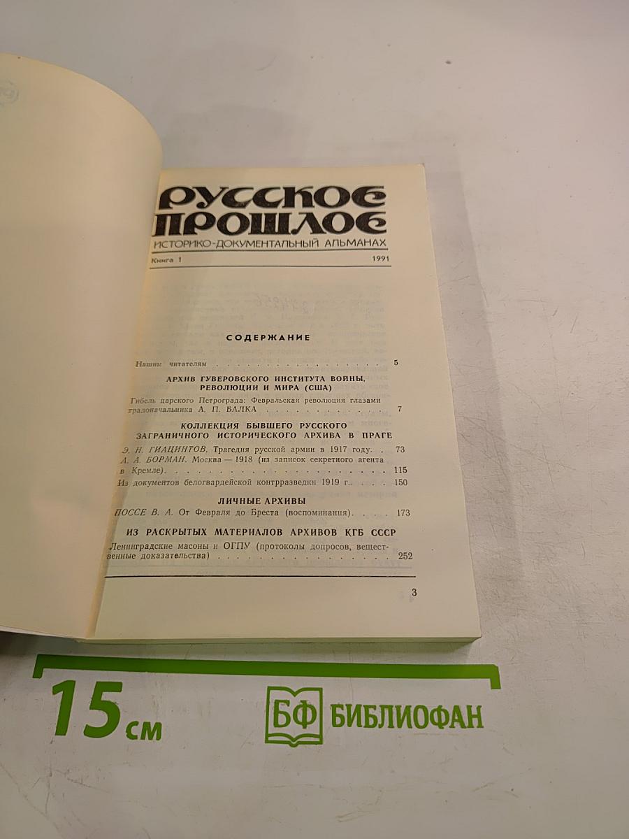 Русское прошлое. Книга 1