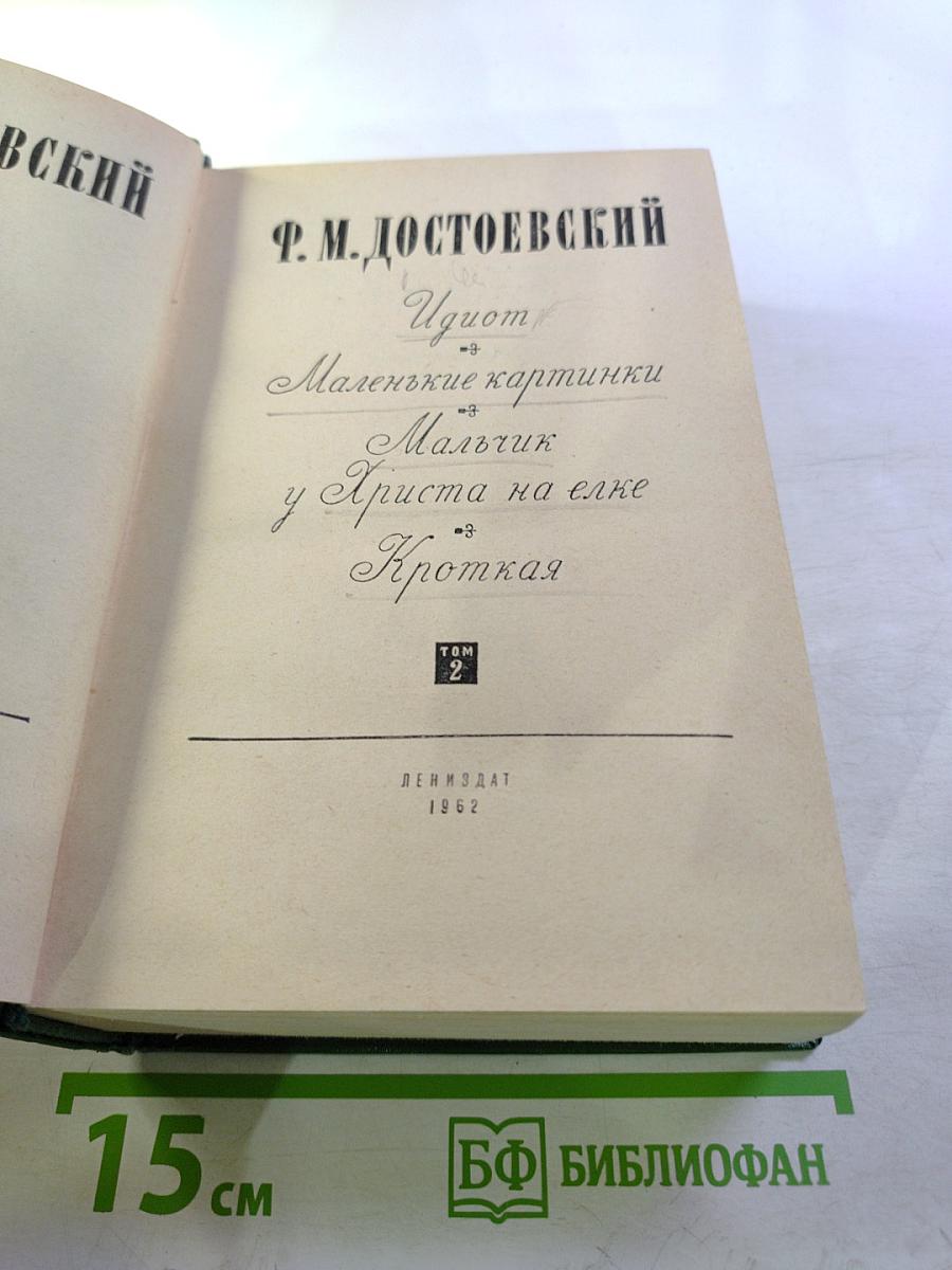 Избранное. Том 2. Идиот. Маленькие картинки. Мальчик у Христа на елке. Кроткая