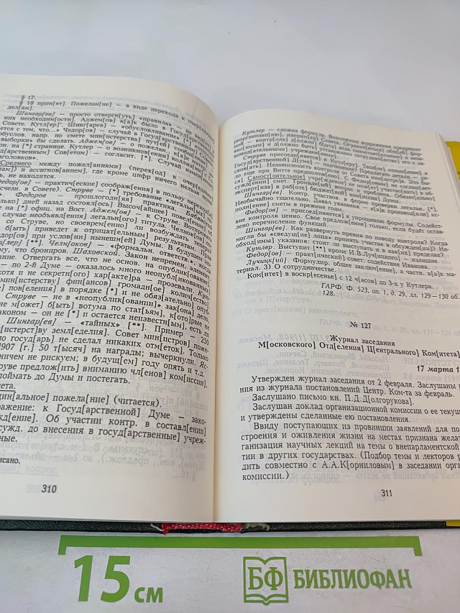 Протоколы Центрального комитета Конституционно-демократической партии 1905-1911 гг. Том 1