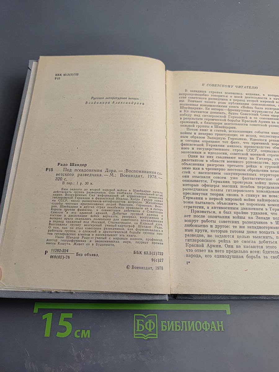 Под псевдонимом Дора