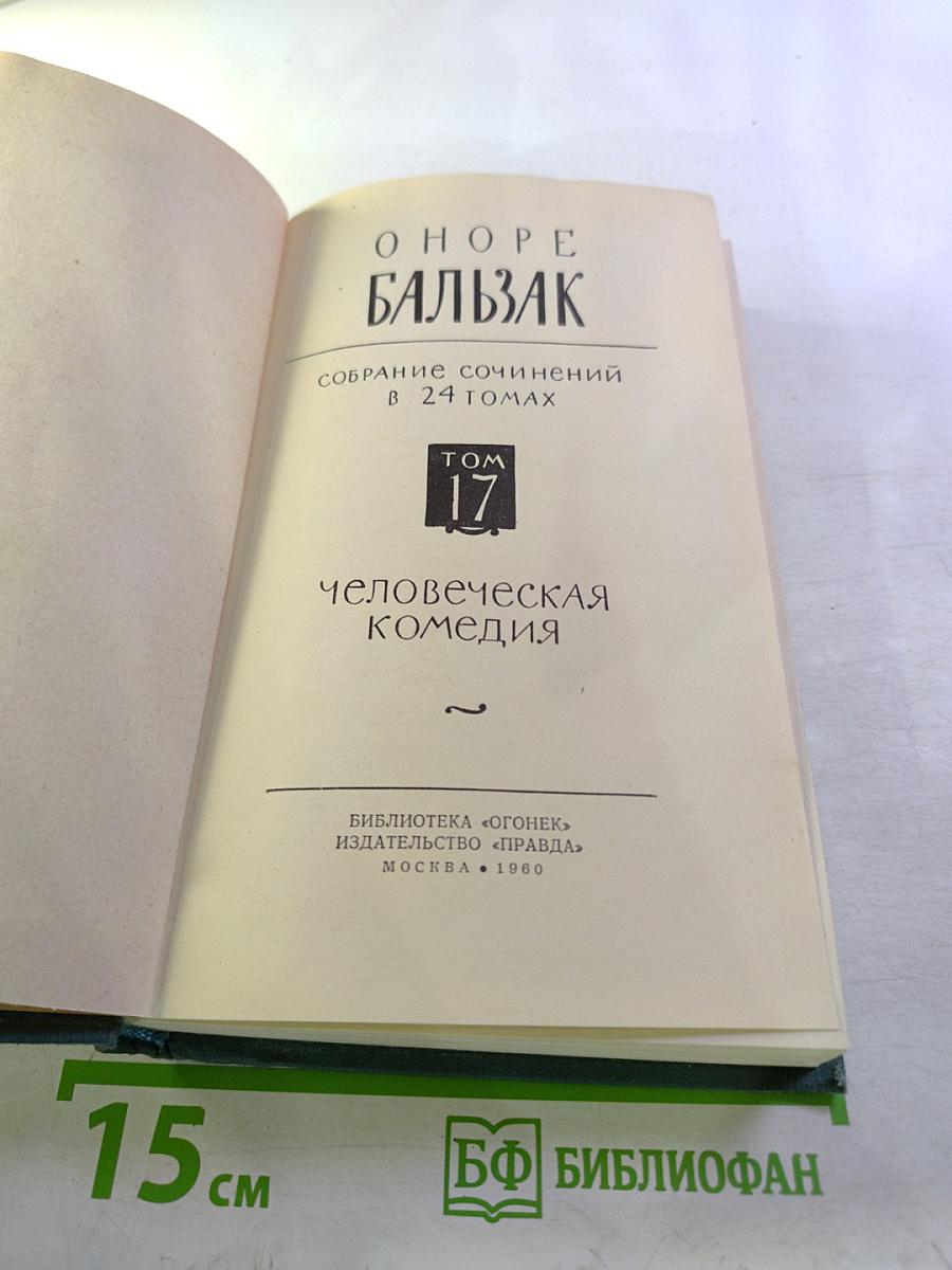 Человеческая комедия. Том 17