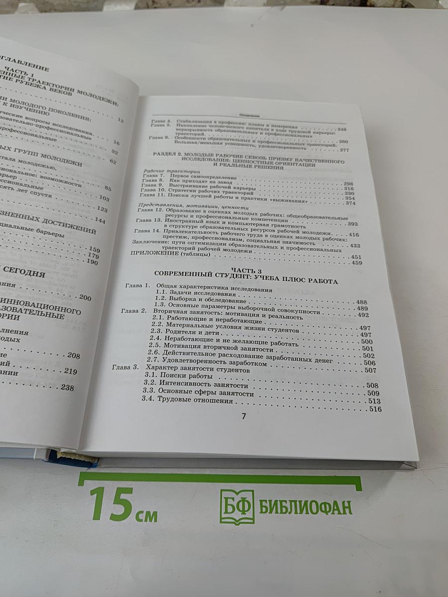Молодежь России на рубеже XX-XXI веков: образование, труд, социальное самочувствие