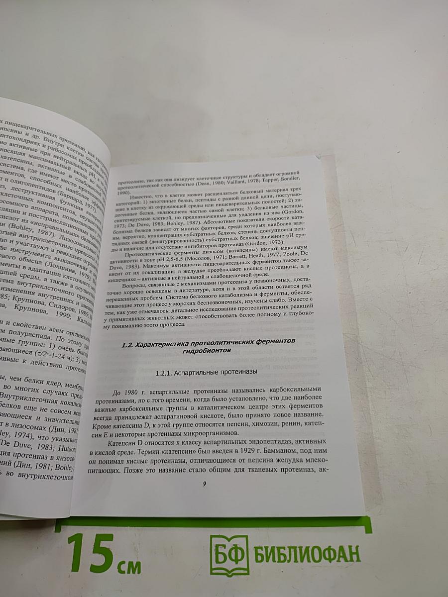Протеолиз и протеолитические ферменты в тканях морских беспозвоночных
