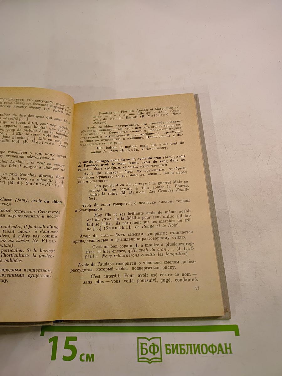 Фразеологические синонимы французского языка