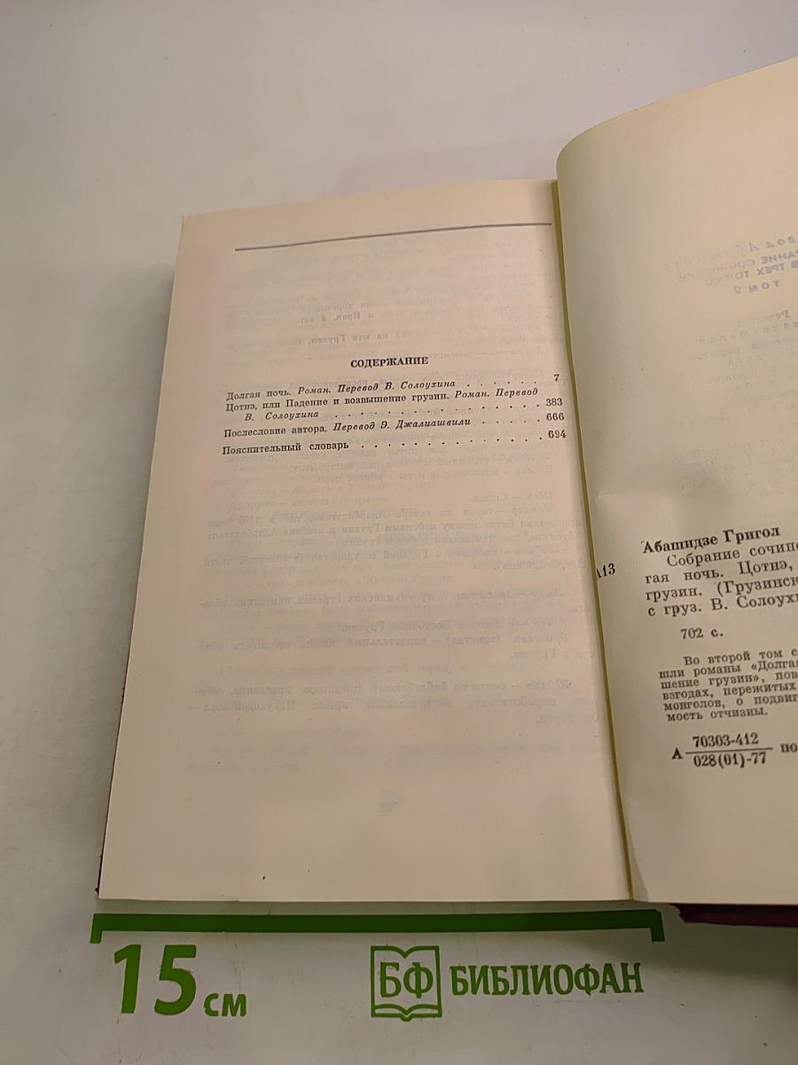 Том второй: Долгая ночь. Потне, или Падение и возвышение Грузии
