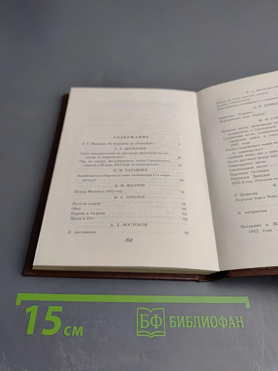 Бородинское поле. 1812 год в русской поэзии