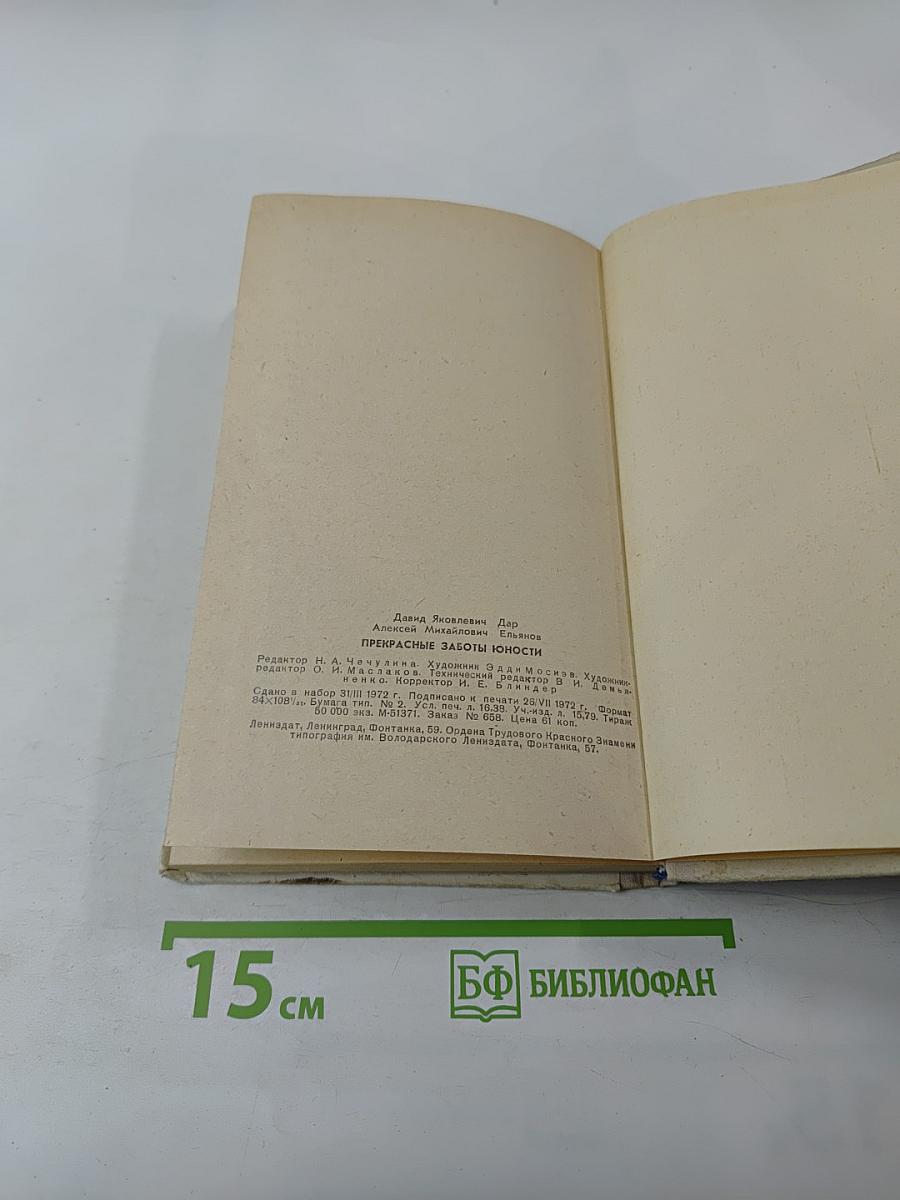 Прекрасные заботы юности