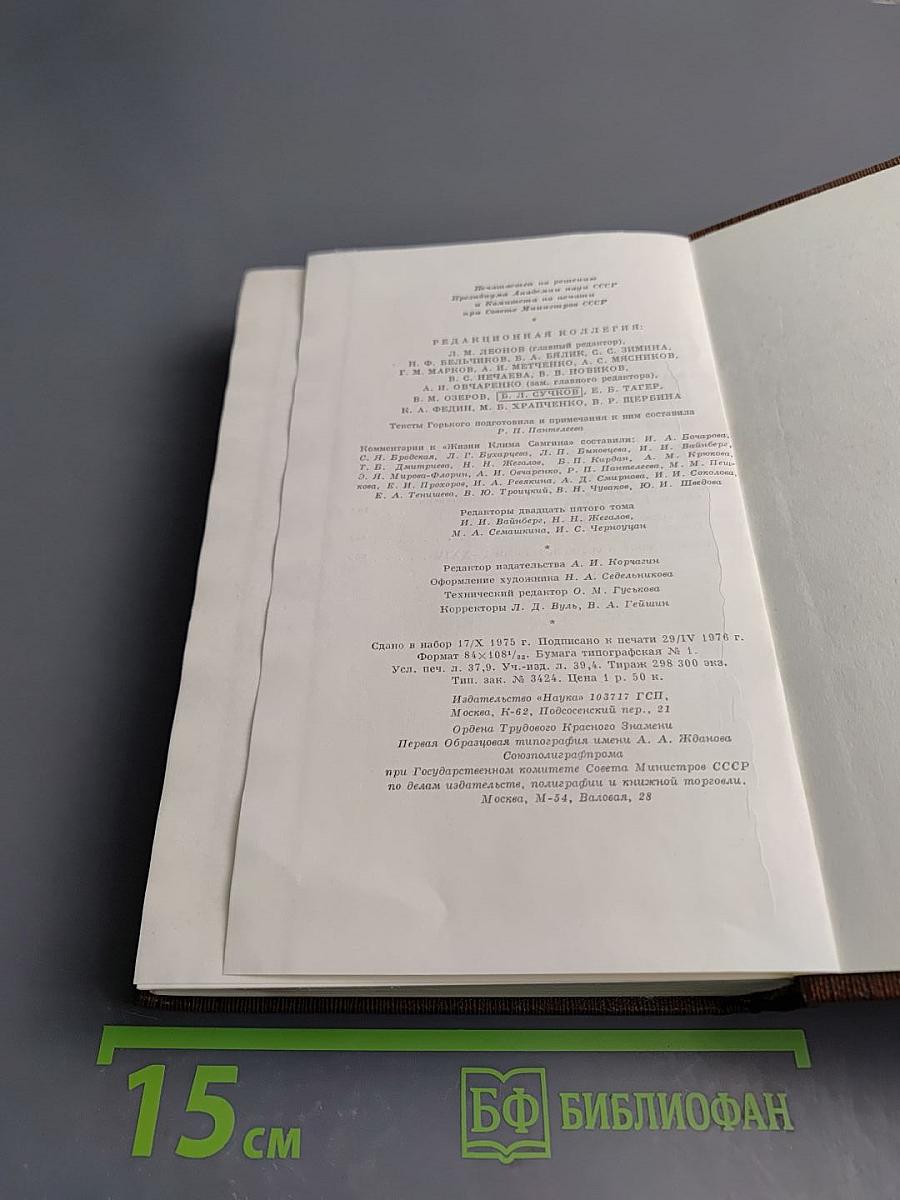 Собрание сочинений. Том двадцать пятый: Жизнь Клима Самгина (Сорок лет). 1925-1936