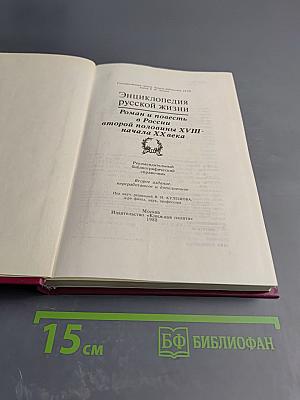 Энциклопедия русской жизни. Роман и повесть в России второй половины XVIII - начала XX века