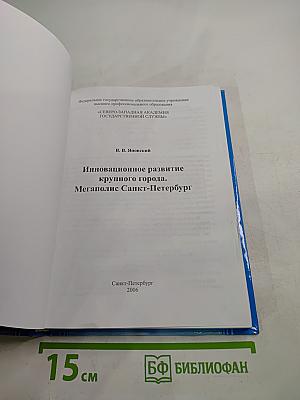 Инновационное развитие крупного города. Мегаполис Санкт-Петербург