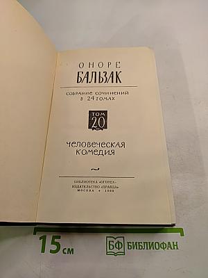 Человеческая комедия. Том 20